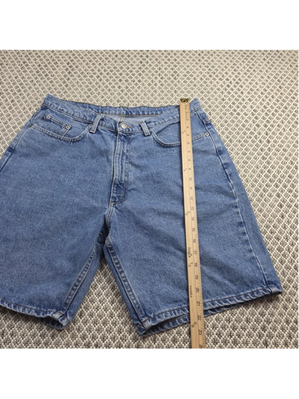 Vintage Polo Jeans Co Ralph Lauren Men’s Size 33 Denim Shorts USA Flag Jorts
